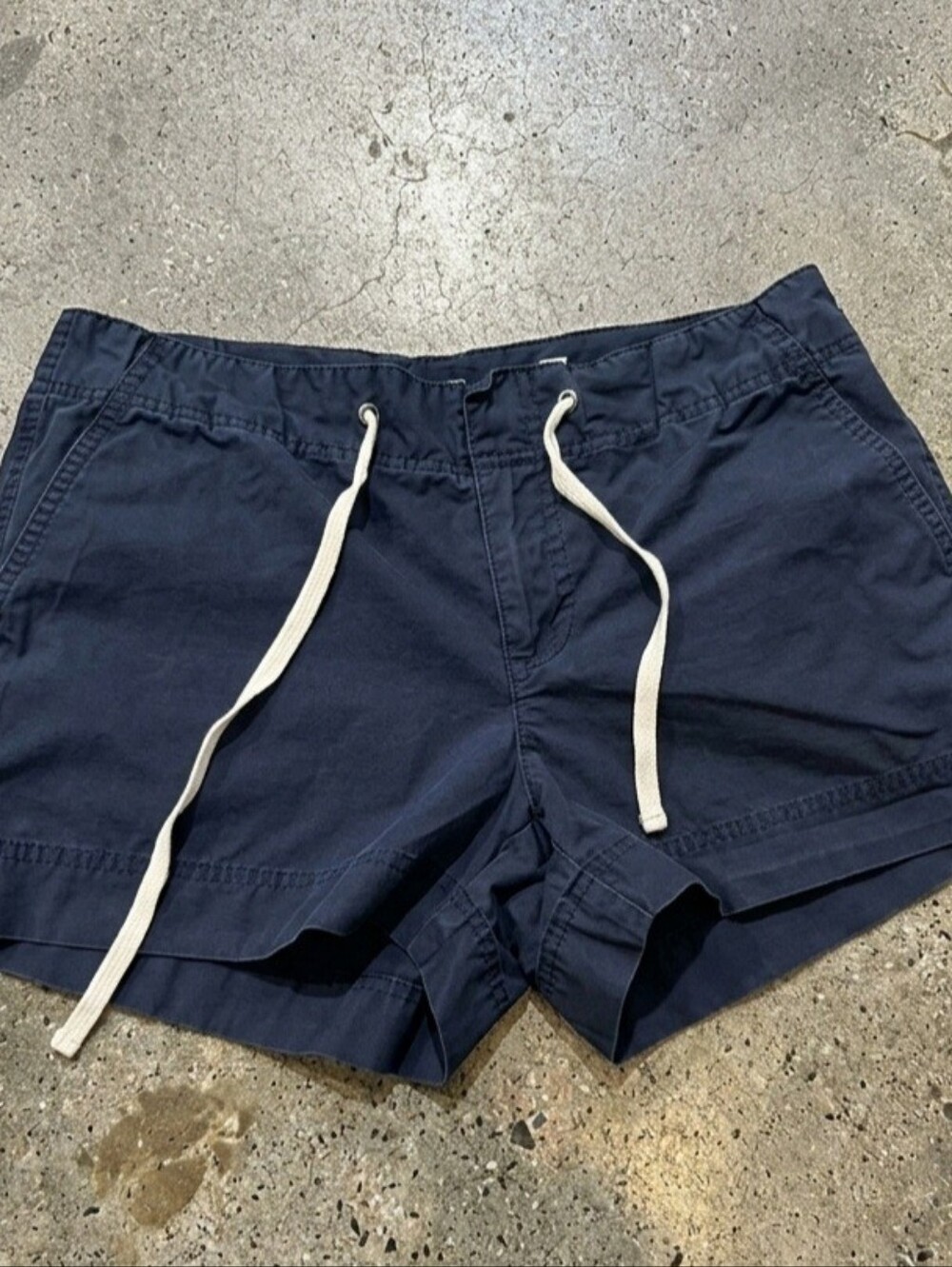 GAP Women’s Navy Drawstring Cotton Shorts Size S